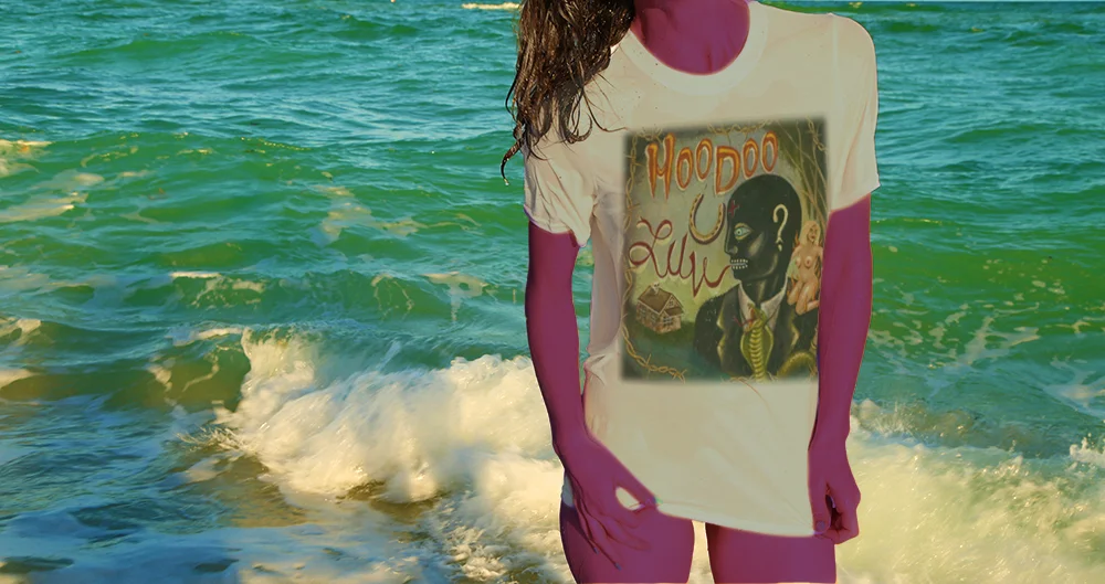 Haughtee Suave 'Hoodoo U Luv' Cajun Bayou Voodoo Romance Fine Art Print Tee