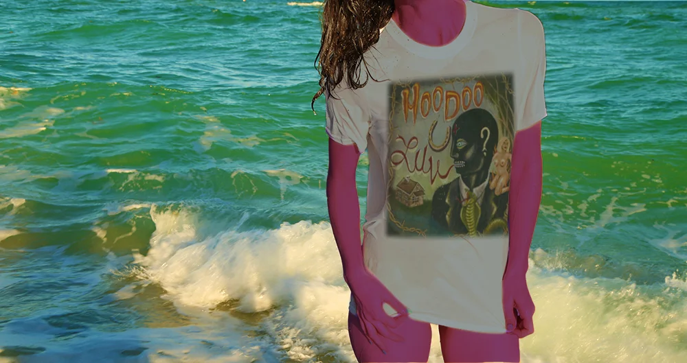 Haughtee Suave 'Hoodoo U Luv' Cajun Bayou Voodoo Romance Fine Art Print Tee