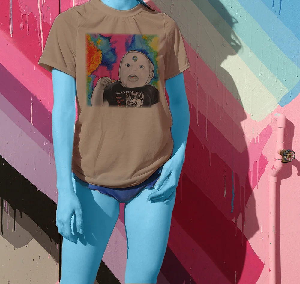 Haughtee Suave 'Mother's little helper' Dead Kennedys Fine Art Print Tee