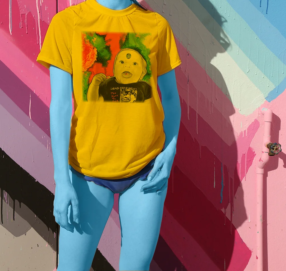 Haughtee Suave 'Mother's little helper' Dead Kennedys Fine Art Print Tee