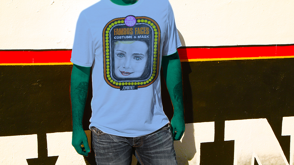 Haughtee Suave 'Jon Benet' Tabloid Pop Murder Fine Art Print Tee