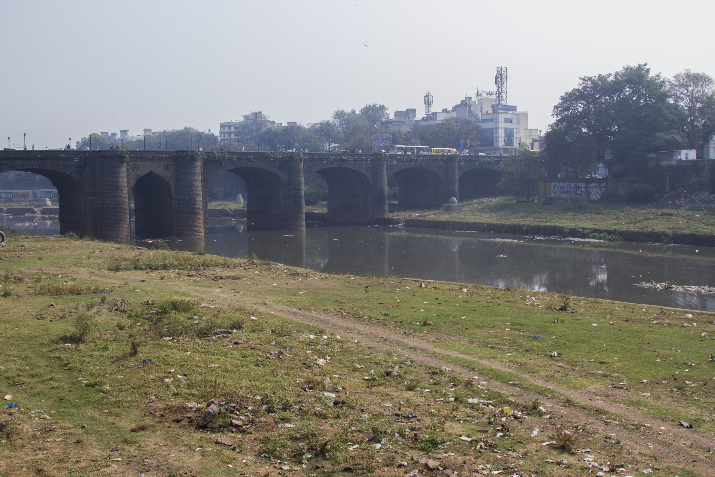  The cattle owners who let their livestock graze by the Mula River flowing through central Pune don't let the animals drink from its polluted water. 