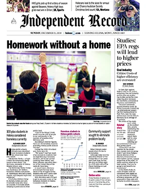 Homeless studentsIn just three years, the number of students counted as homeless in the Helena school district tripled.