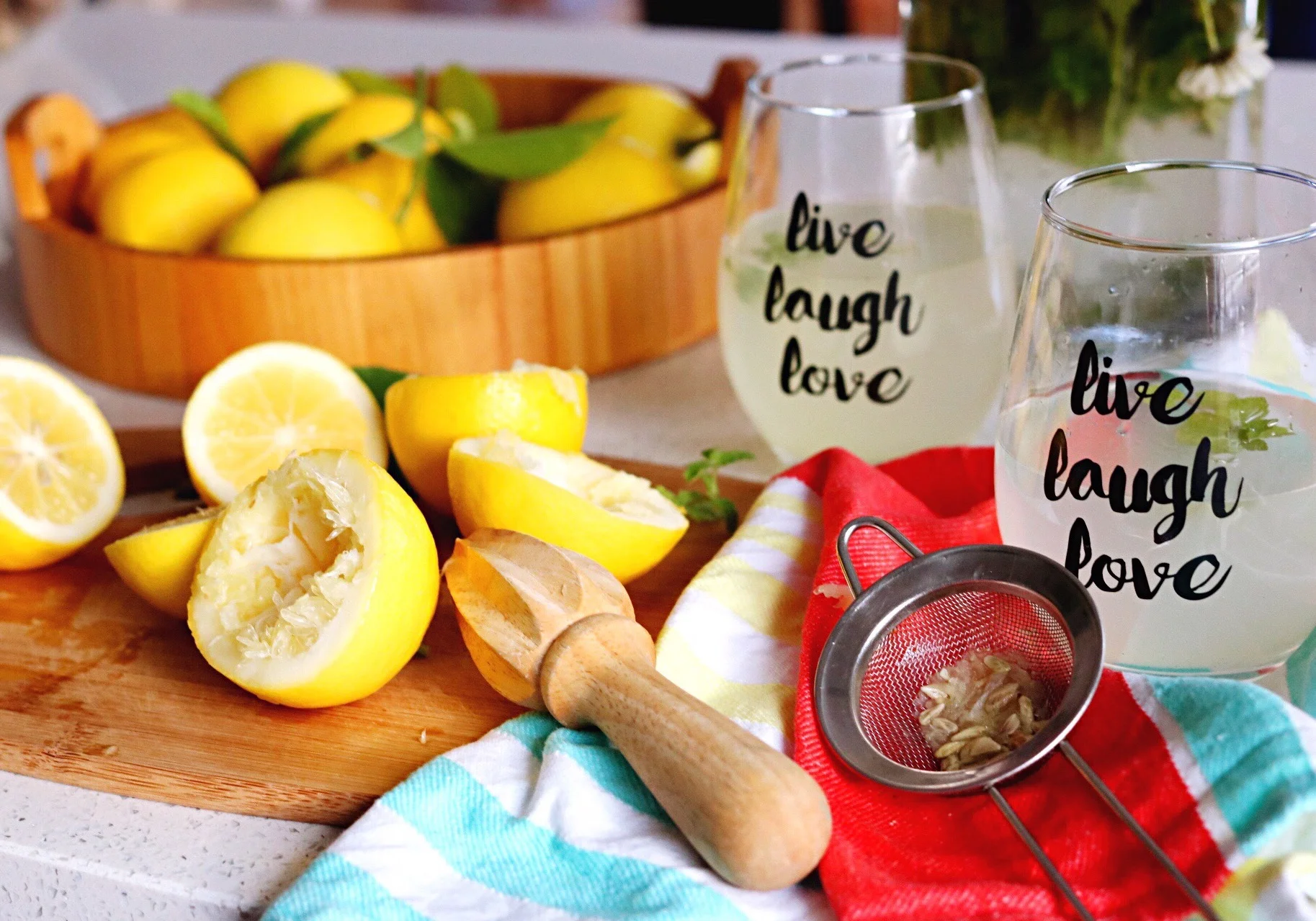 ✔️ Meyer lemonade is the BEST lemonade! FOUR Meyer Lemons = ONE cup of lemon juice One cup lemon juice One cup water and One table spoon sugar (or as much as you want) Combine ingredients, add ice, drink, and be refreshed!