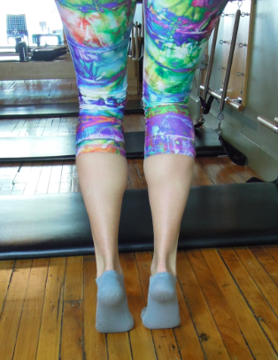 Bent knee calf raise above and straight knee right. Check out the difference in tone in my calf muscles. This alone demonstrates how different muscles are active in each position. Give both a go!