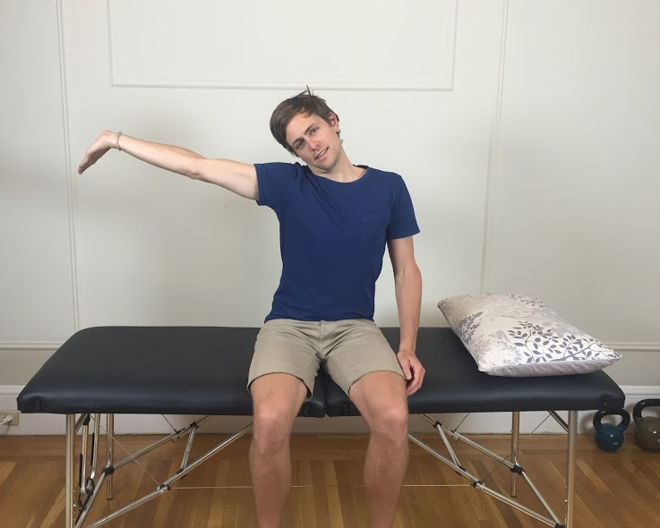 Median nerve slider end position