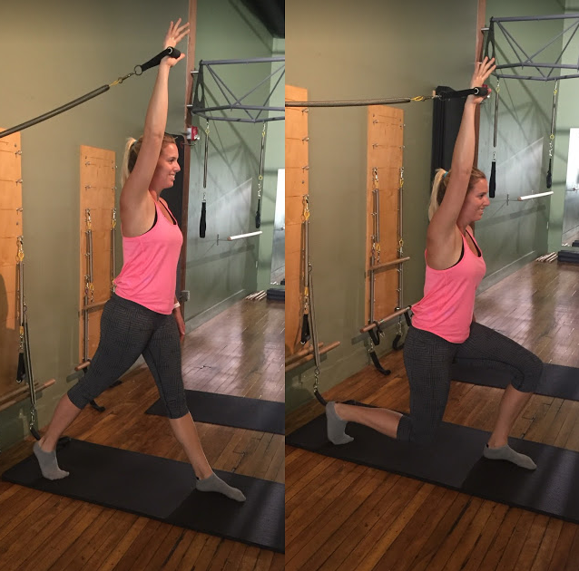 Lunge with overhead press