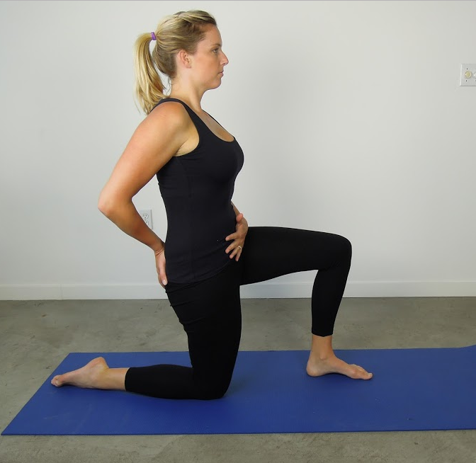 Kneeling hip flexor stretch