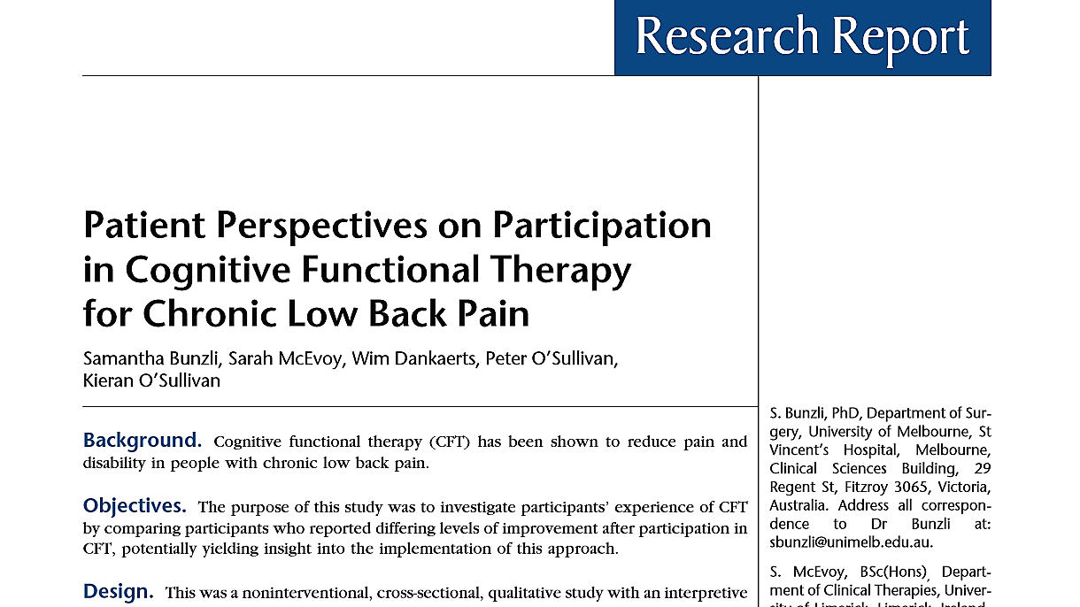 Bunzli 2016, in Physical Therapy 96:9