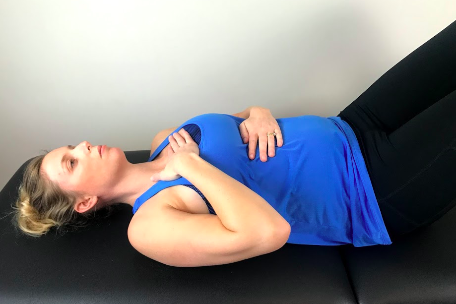 Upper chest and abdominal breathing