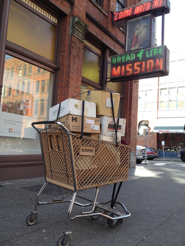 THE AMAZING WORKHORSE OF A SHOPPING CART HAULED MY LOADS OF GRAVITY!