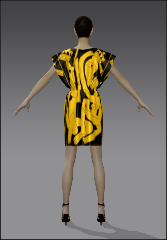 18Simple Skirt YellowGold Satin 02 Back.png