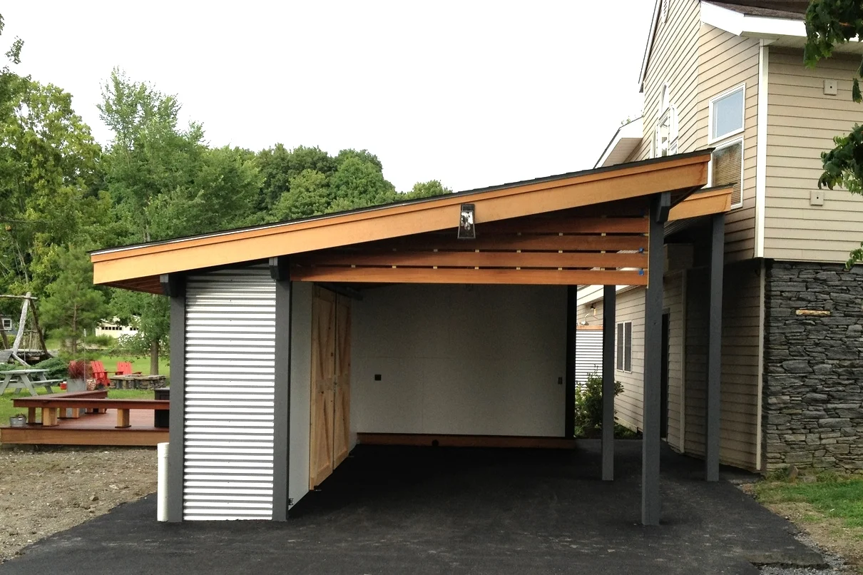 Carport with storage