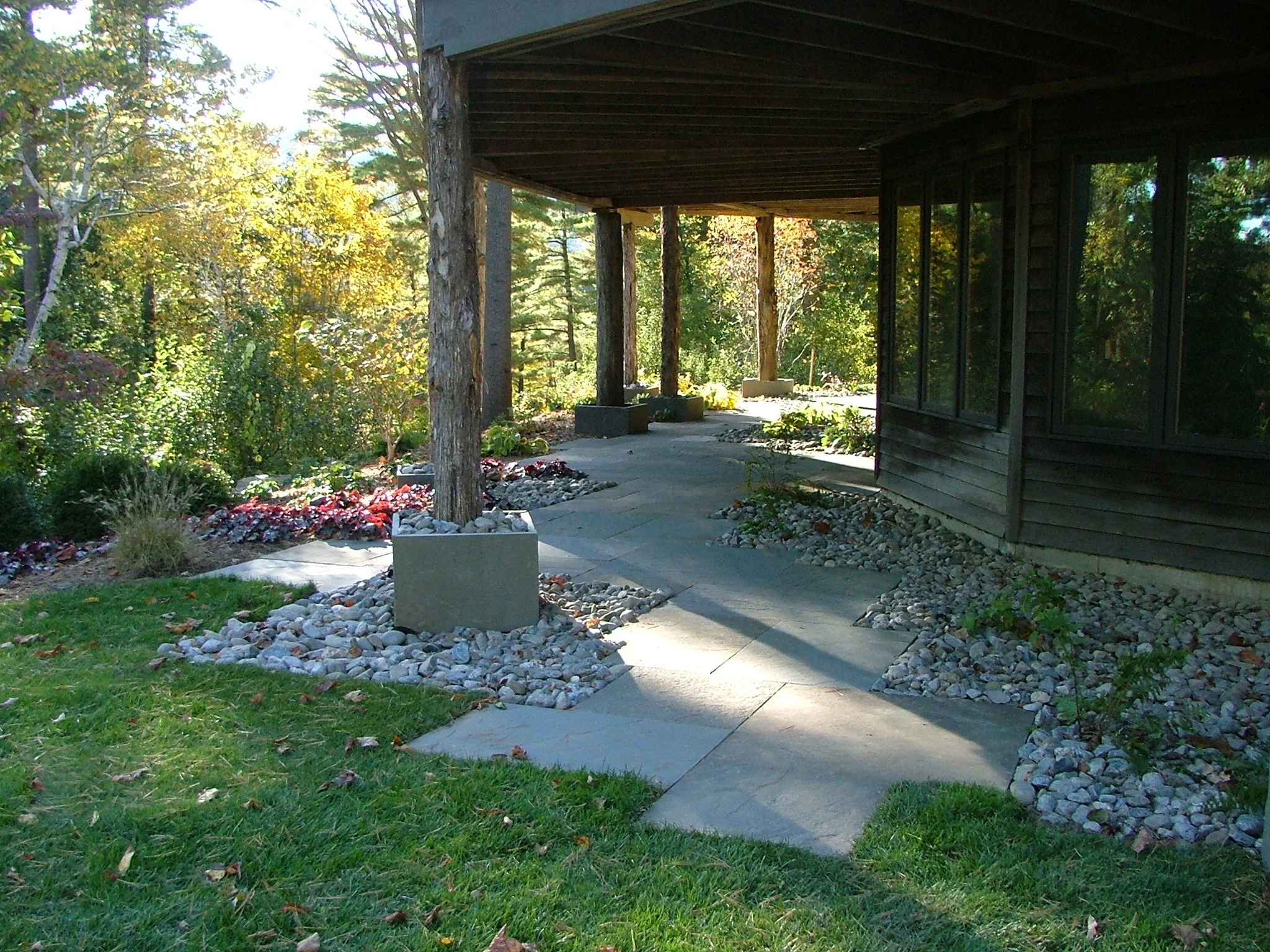 Bluestone and river rock