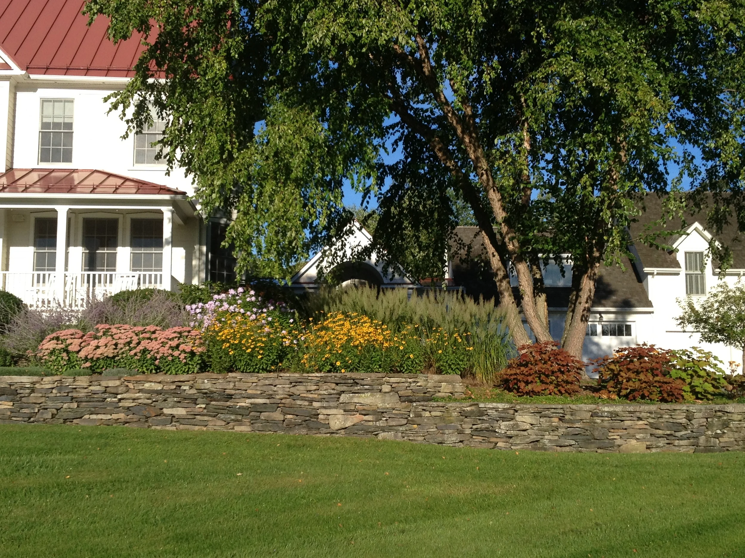 The north half of the entry garden