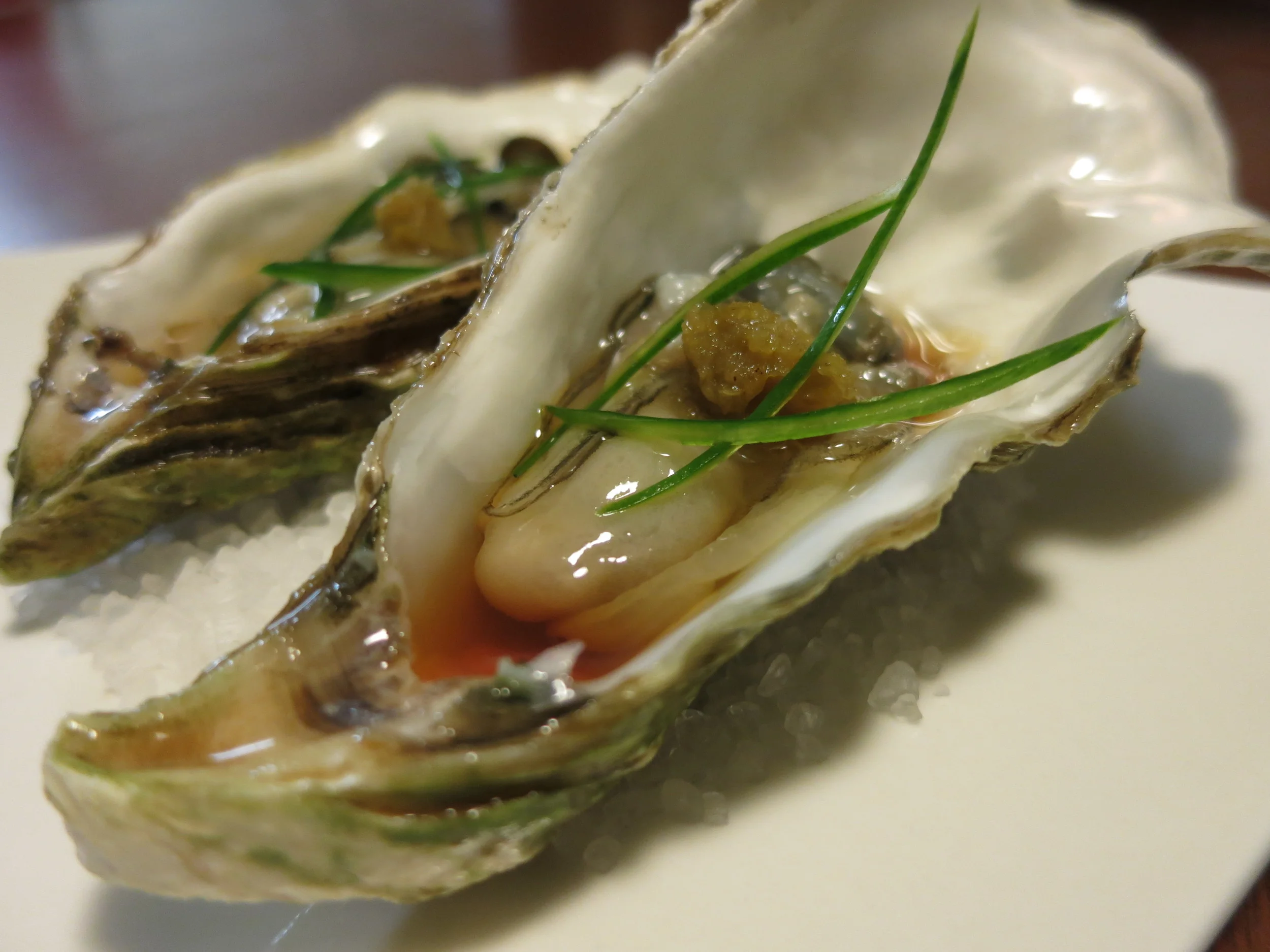 Raw Oyster with Yuzu Kosho Ponze