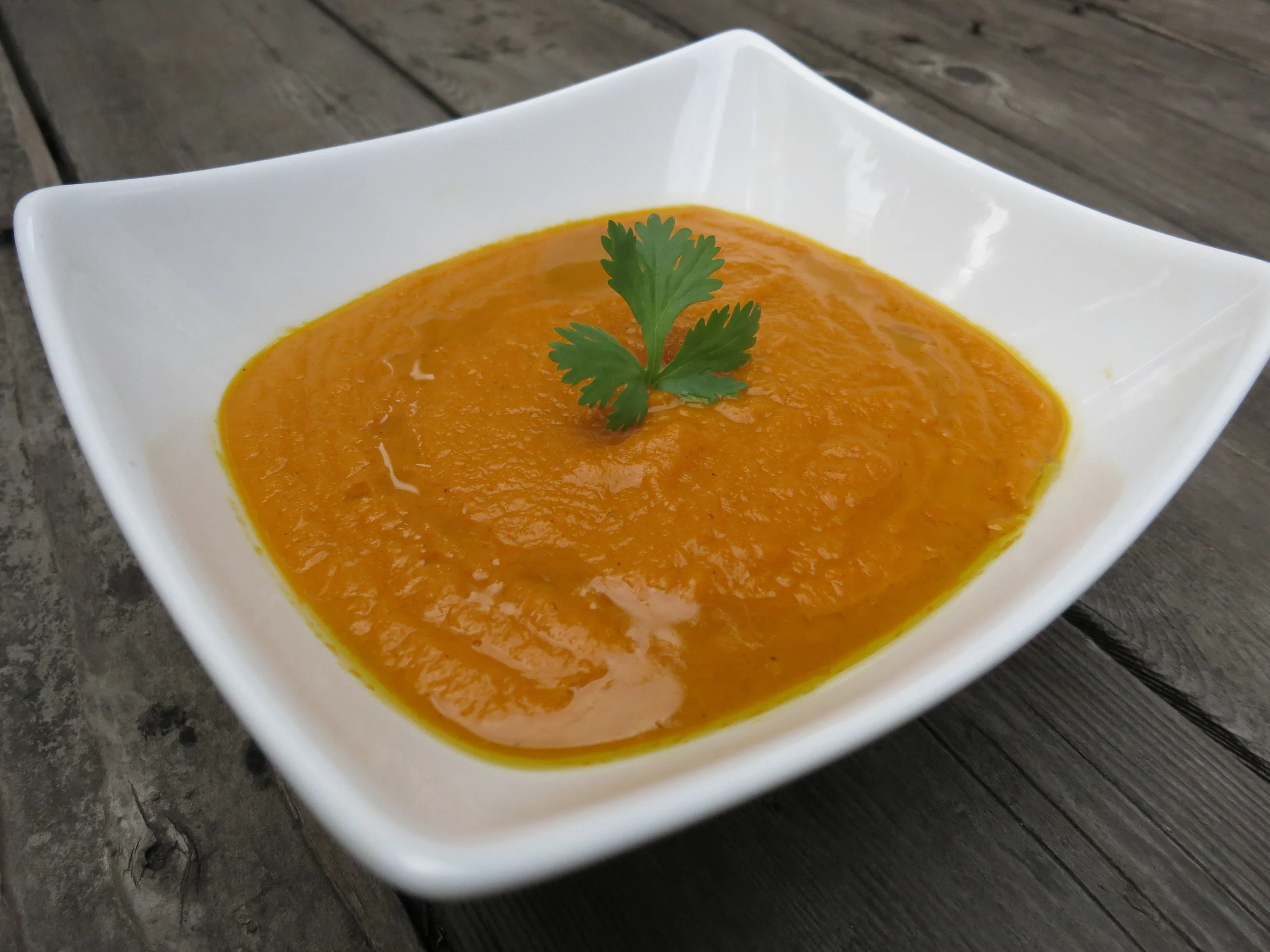 Carrot & Ginger Soup with Garam Masala