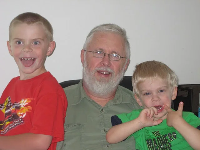 My dad and his favorite grandkids
