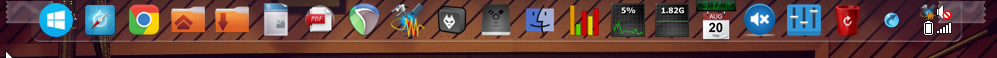 The taped down theme for Nexus Dock