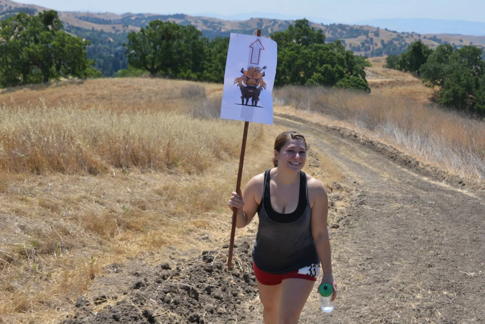 Danielle on the endless hill