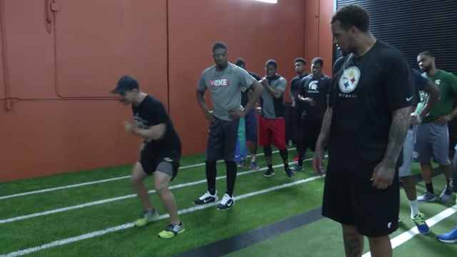 Athletes training with Coach Tony