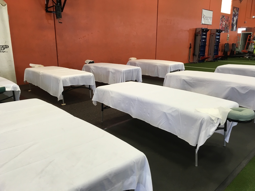 Work space at the training center.