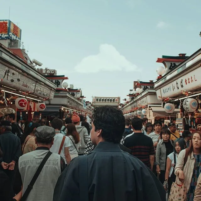 The first time we travelled to Japan it happened to be during the Sanja Matsuri (festival). I don't know why but for some reason we thought everyone would be dressed in kimonos and yukatas on the day and in the spirit of the festival we rushed to get