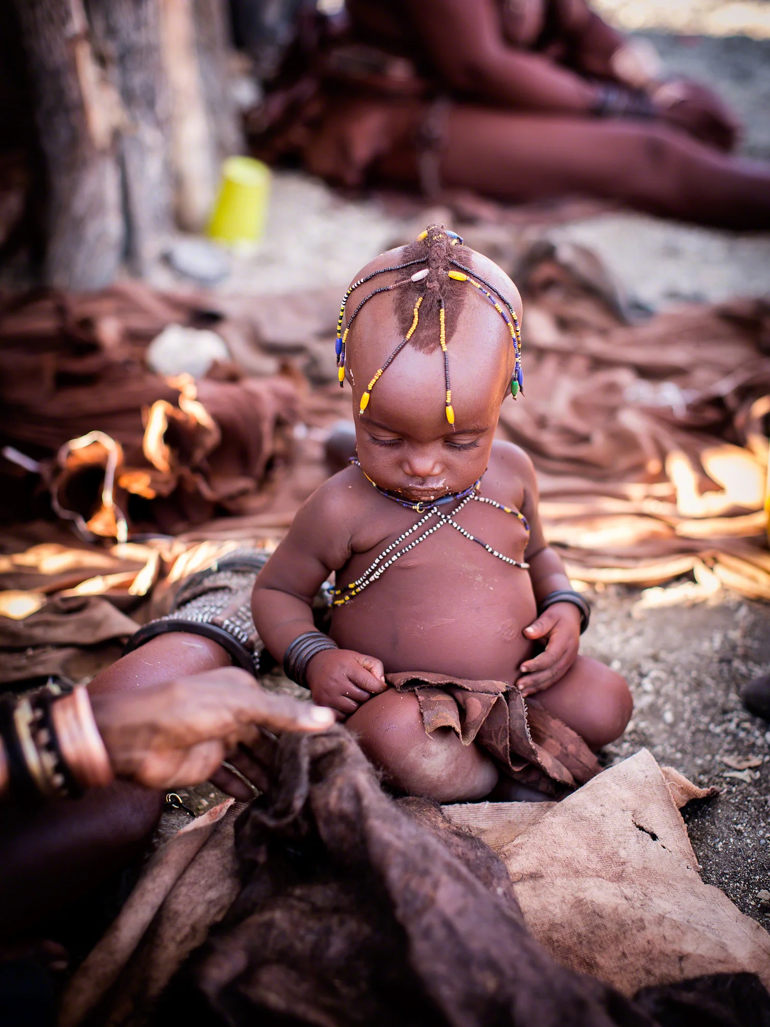 Himba baby, Epupa Falls, Namibia