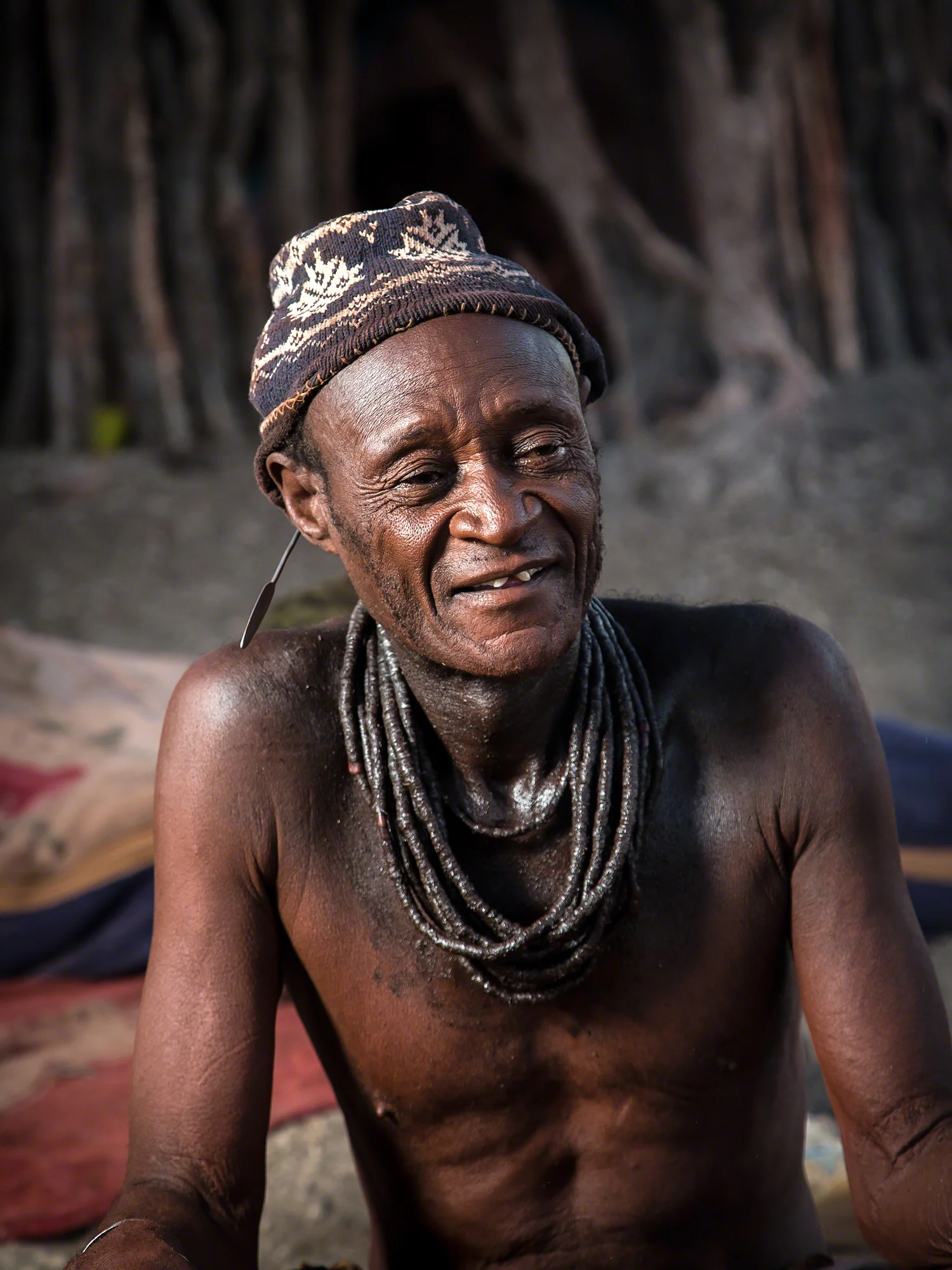 Himba gentleman, Epupa Falls, Namibia