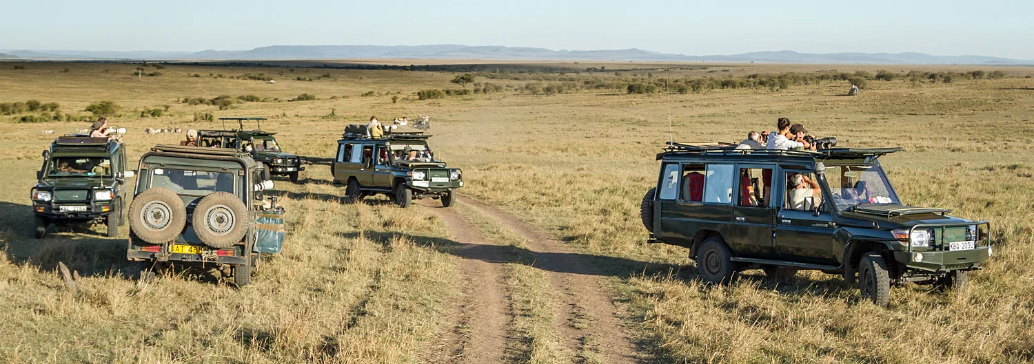 Vehicles typical of east Africa.