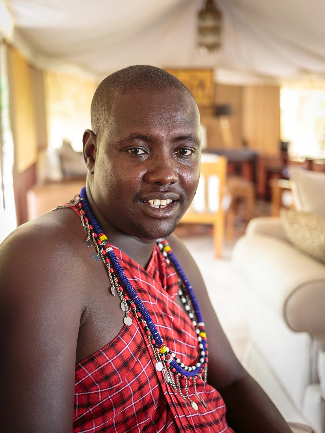 A friendly guide in Kenya.