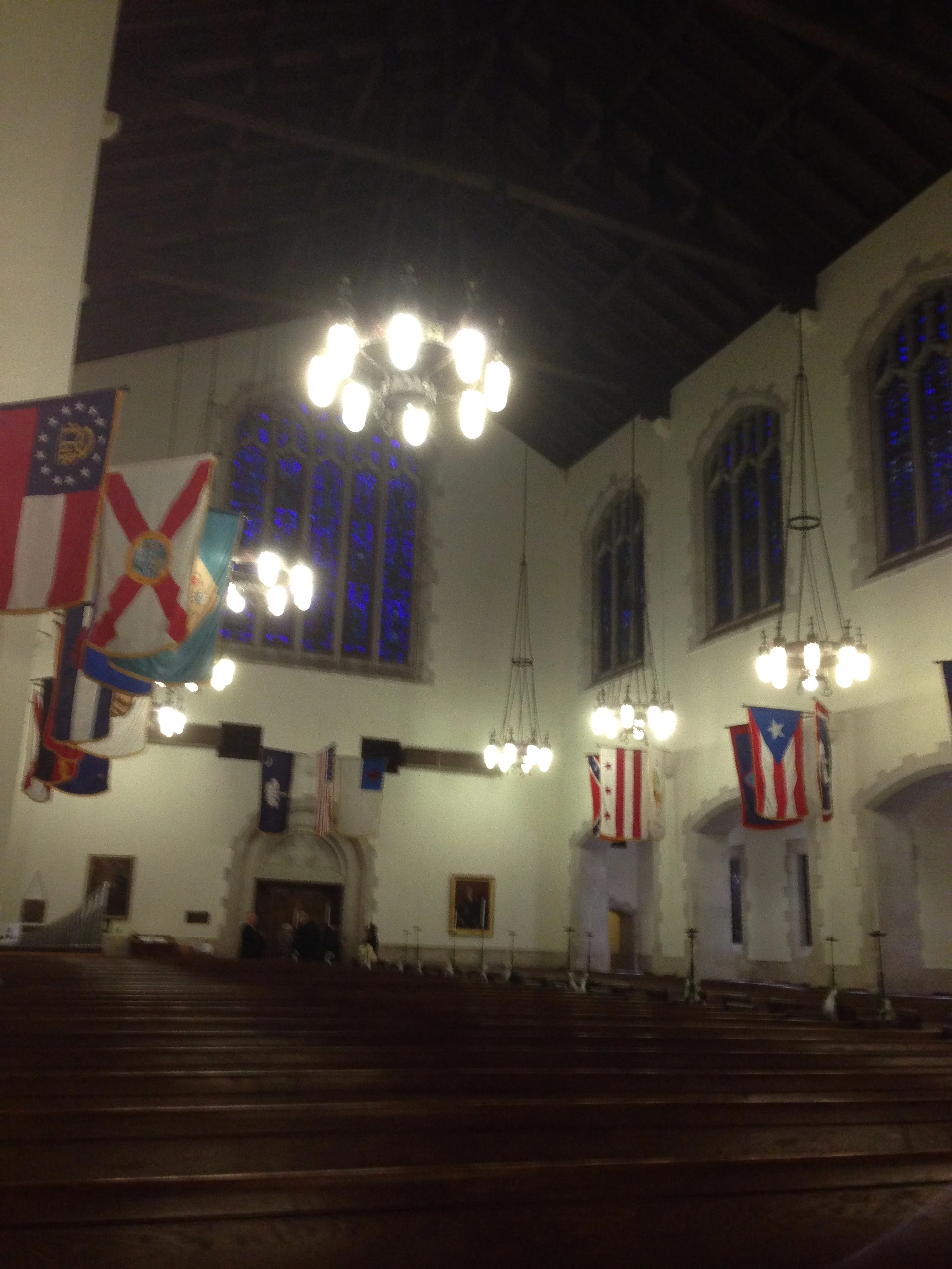Summerall Chapel before the wedding.