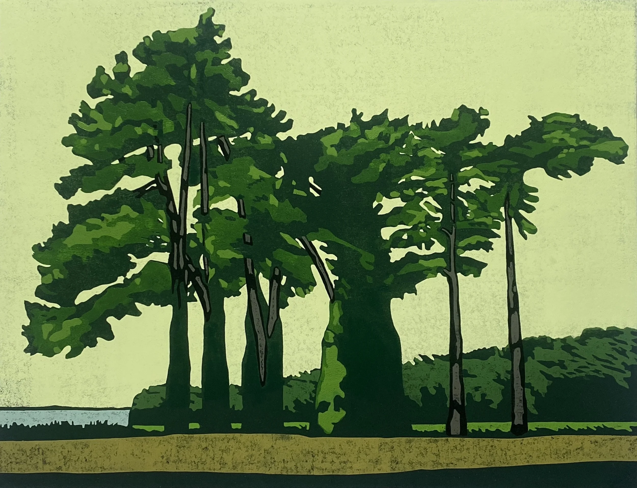 Paul Hogg Trees Beneath a Lemon Yellow Sky.JPG