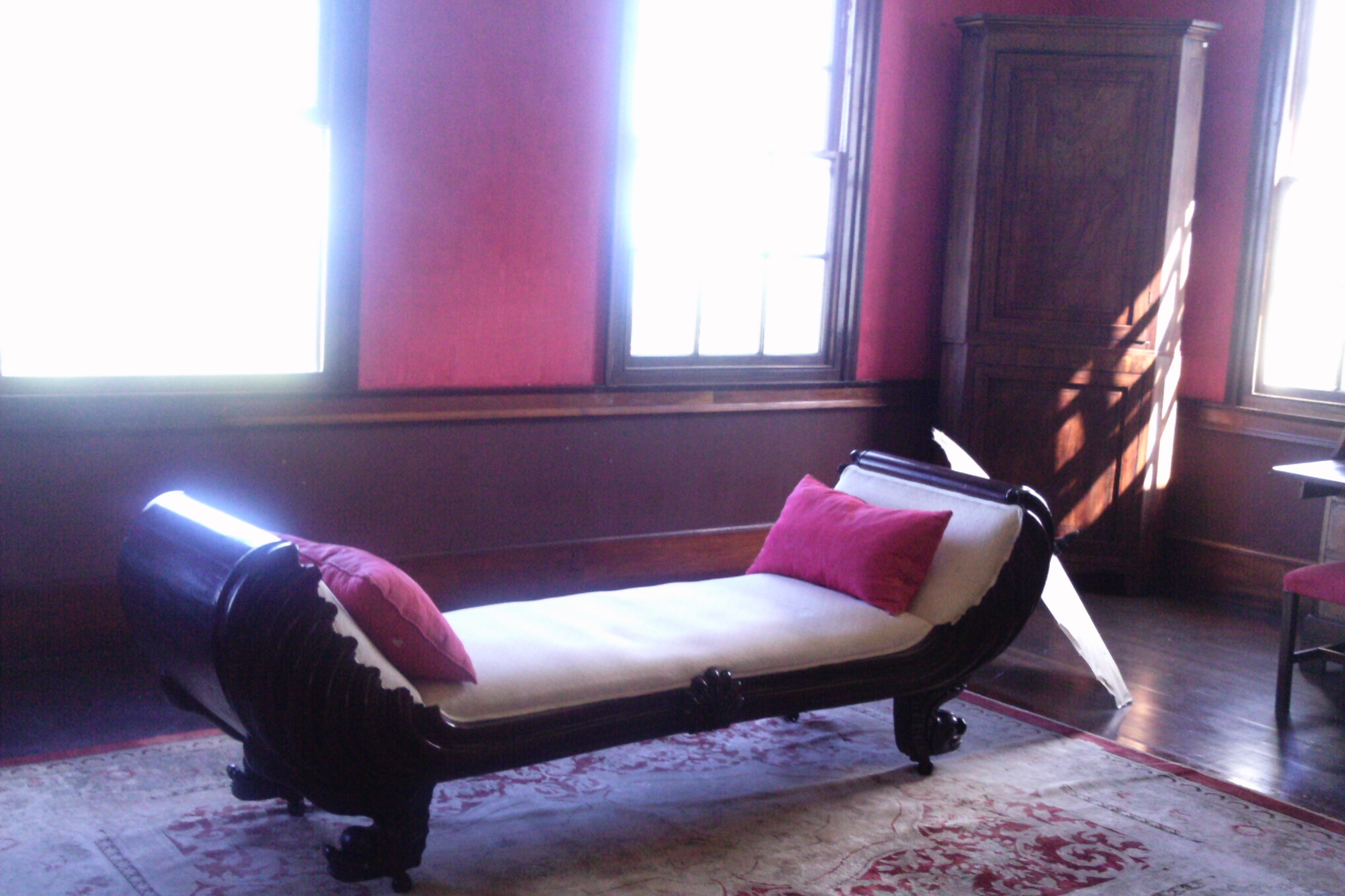 Rose Hall chaise in Annee Palmer's room
