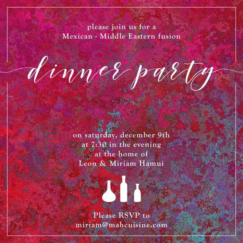 Dinner Party Invitation / Social Stylate