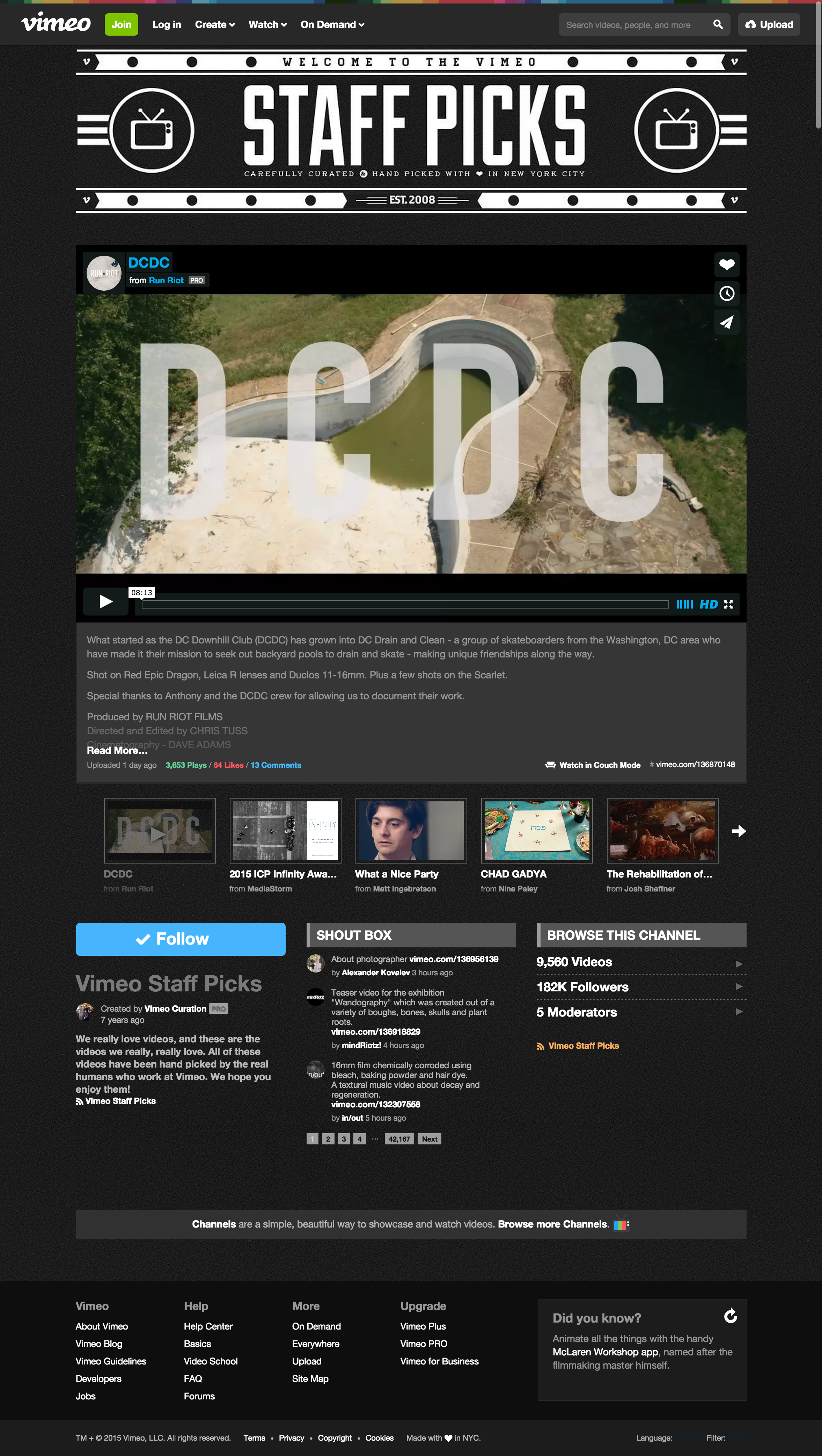 Vimeo Staff Pick_DCDC_Run Riot_August 2015.png