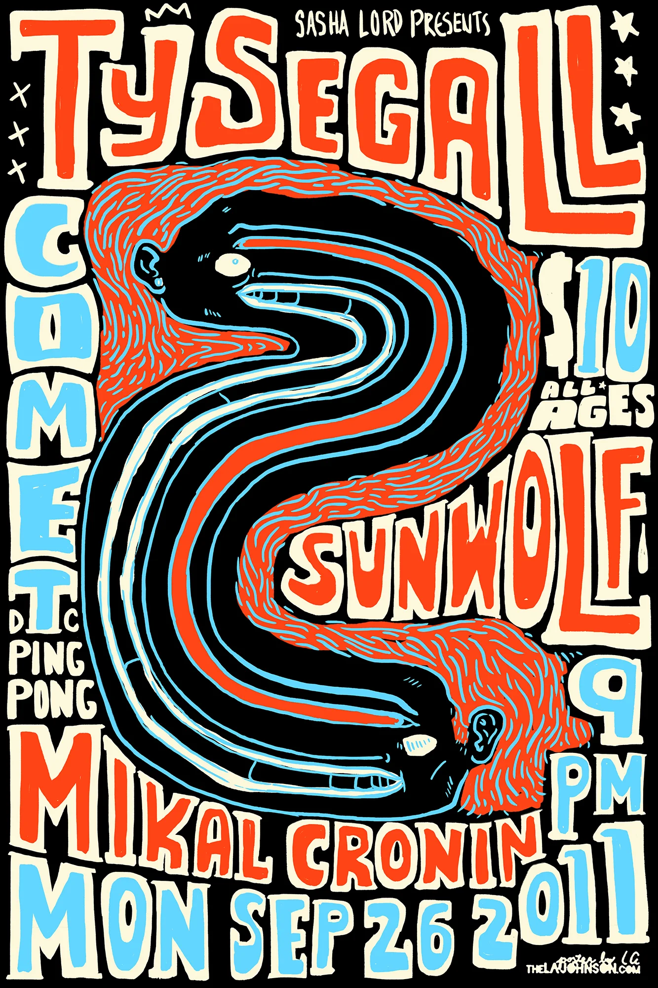 Ty Segall, Mikal Cronin, Sunwolf @ Comet Ping Pong