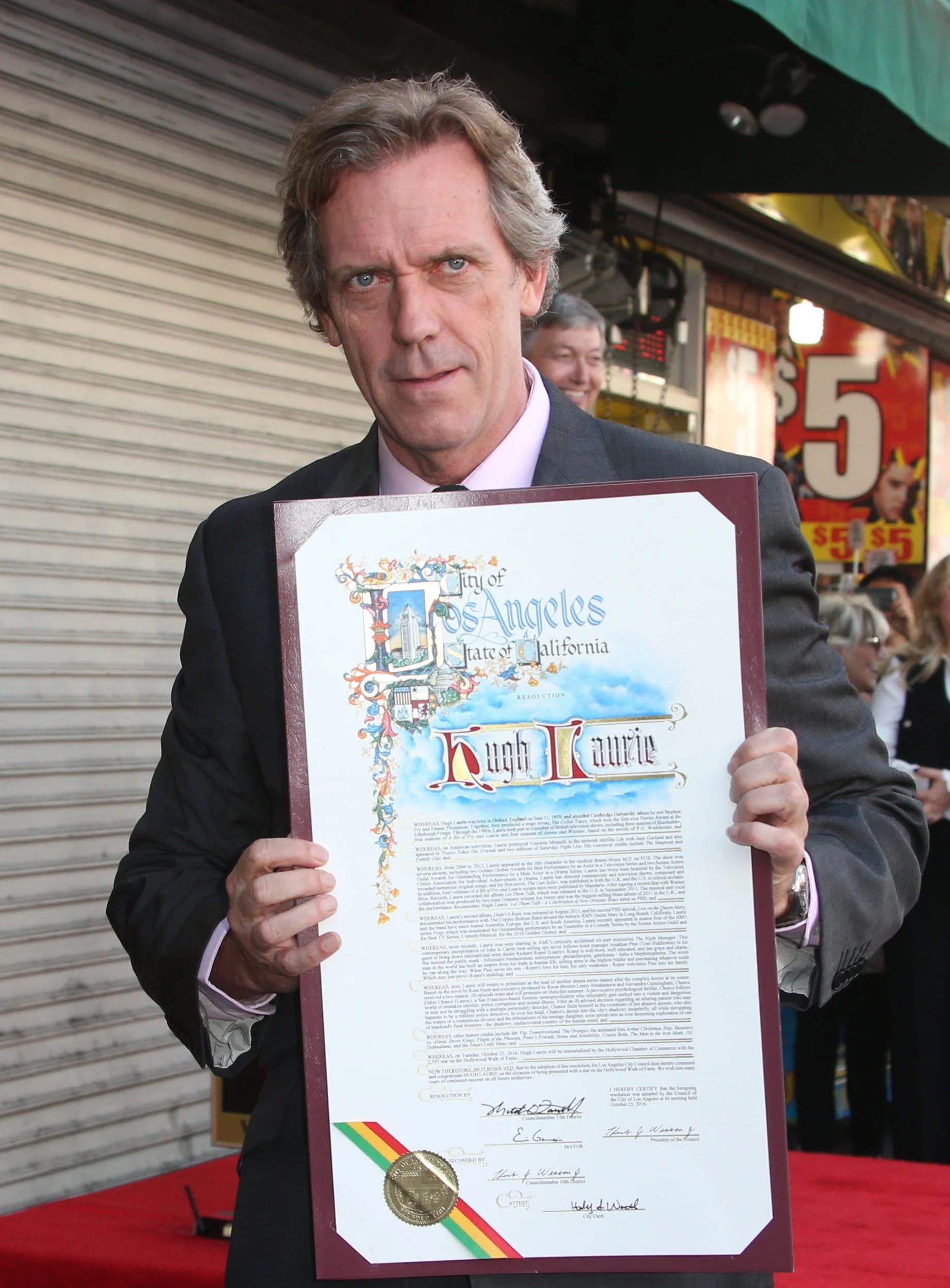 Hugh Laurie Honored With Star On The Hollywood Walk Of Fame Featuring: Hugh Laurie Where: Hollywood, California, United States When: 26 Oct 2016 Credit: FayesVision/WENN.com