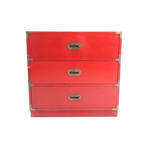 Vintage Red Campaign Dresser