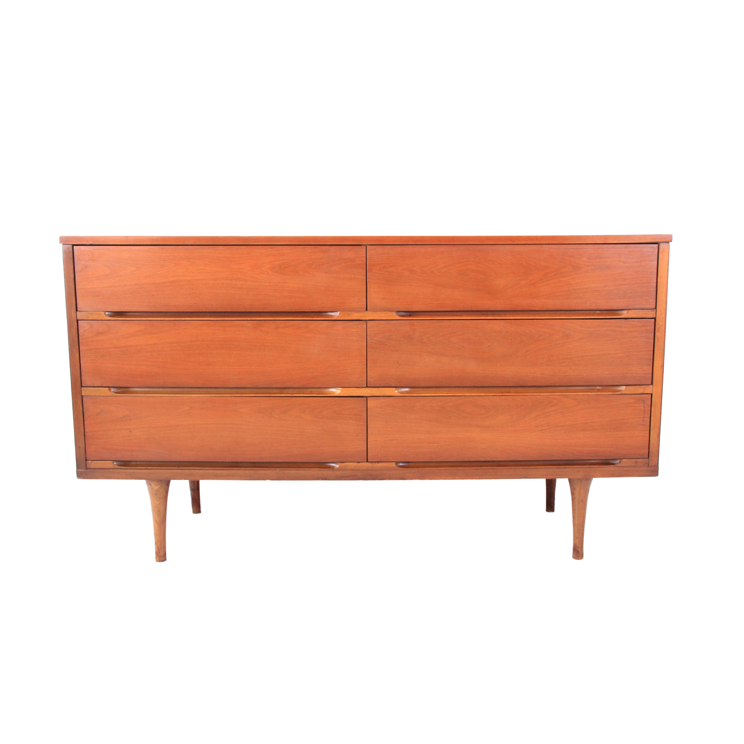 Vintage Mid Century Modern 6 Drawer Dresser