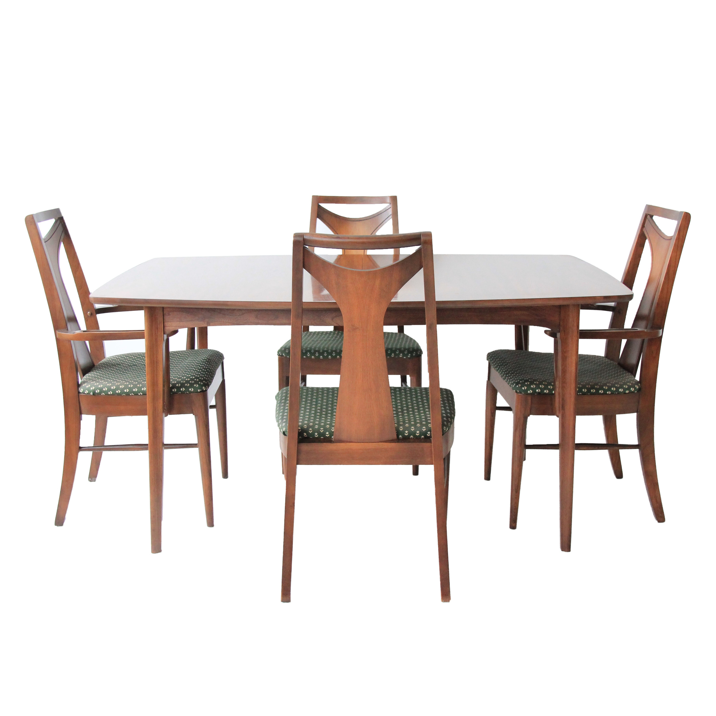 vintage mid century modern dining room table and chairs.jpg