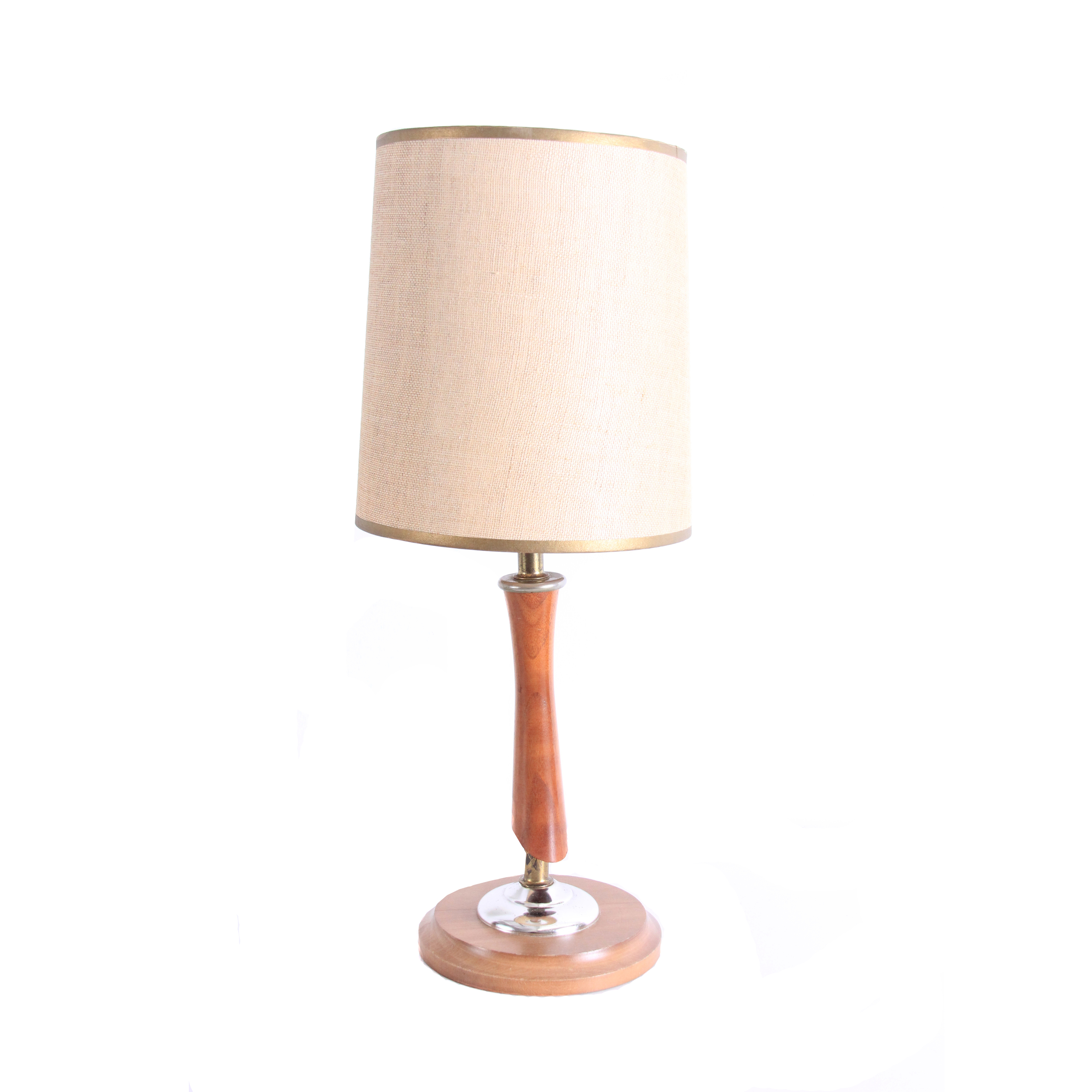 Vintage Mid Century Modern Wood Lamp