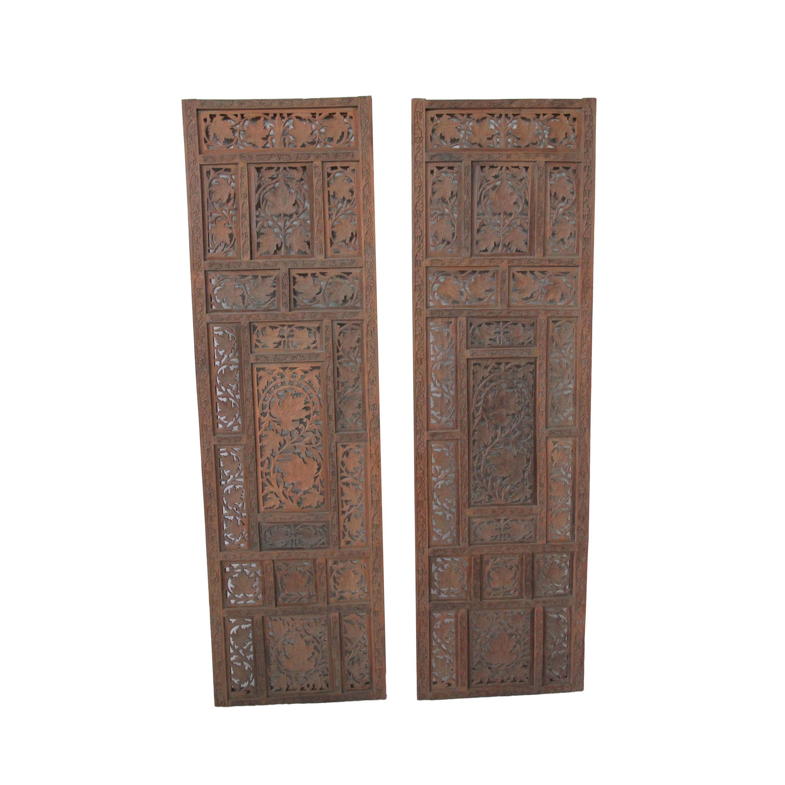 Vintage Moroccan Wood Panels