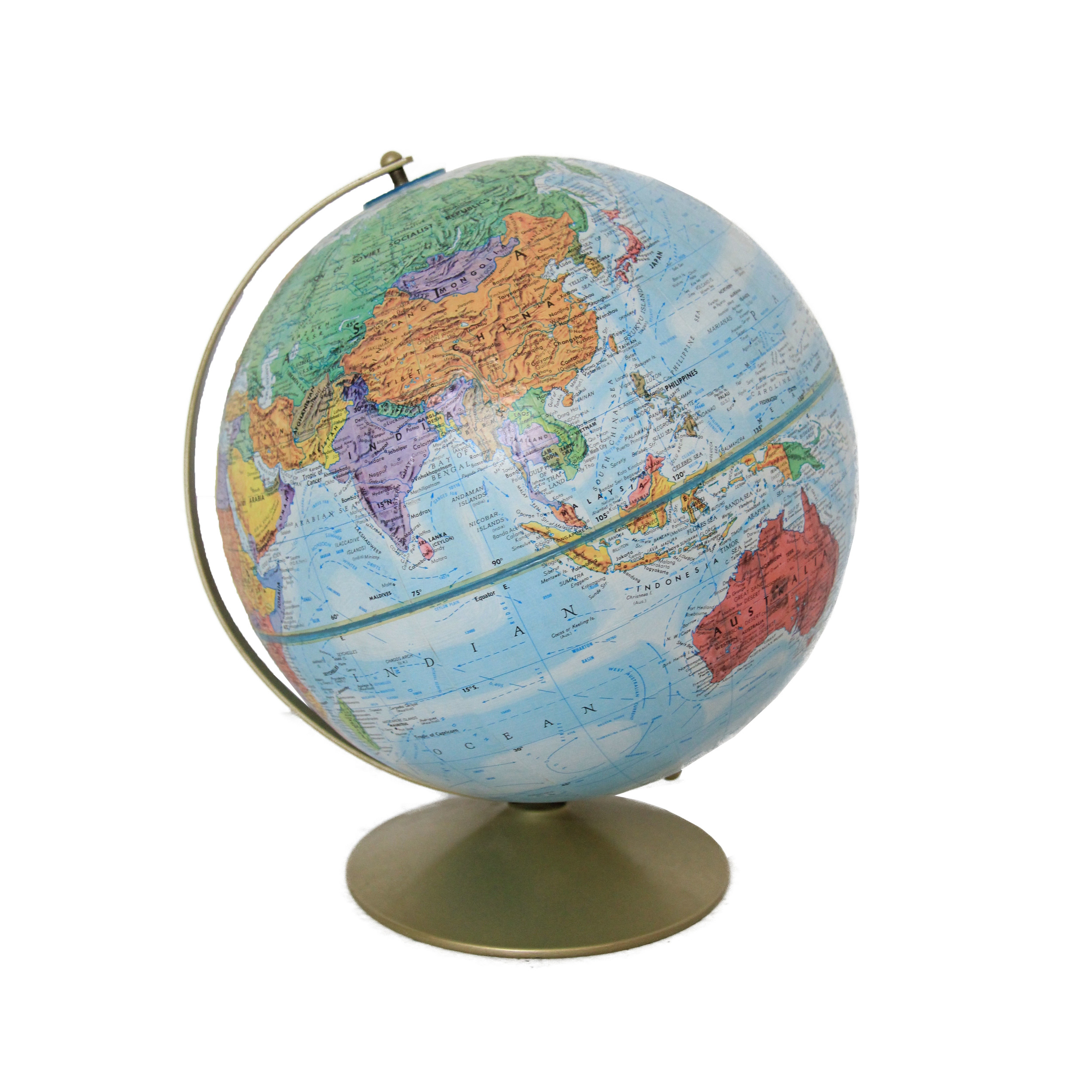 Vintage Mid Century Modern Replogle Globe