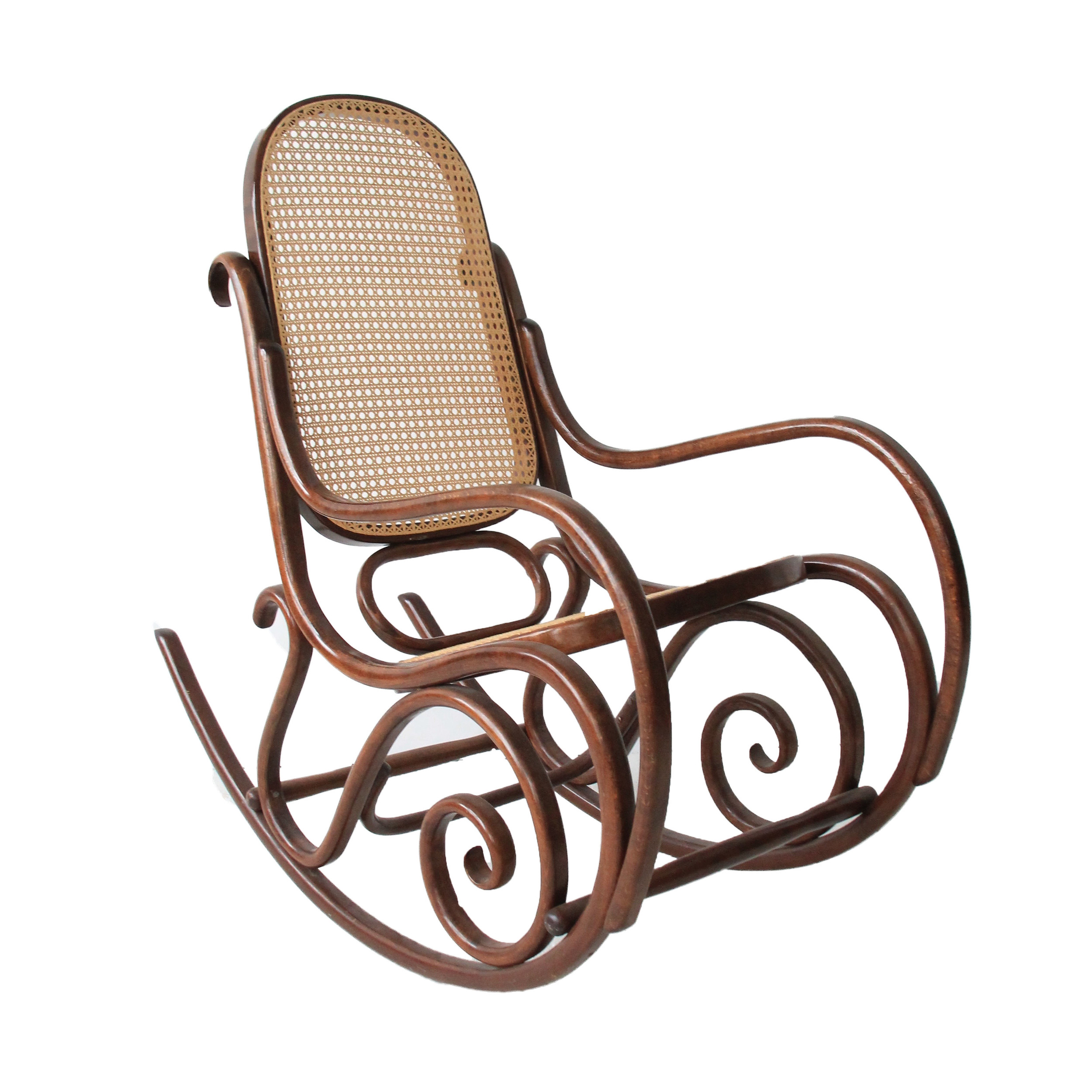 Vintage Mid Century Modern Thonet Rocking Chair