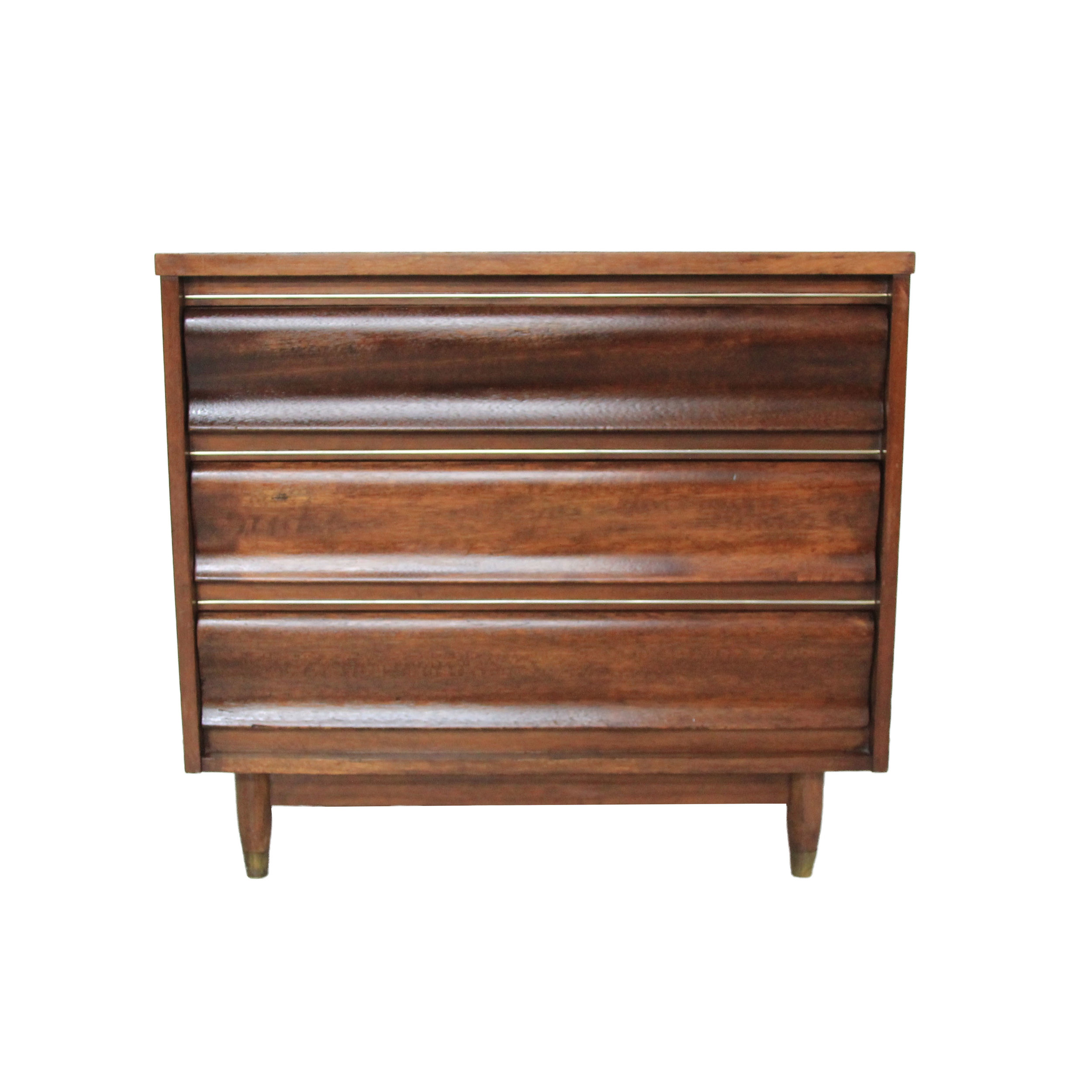 Vintage Mid Century Modern Dresser by United