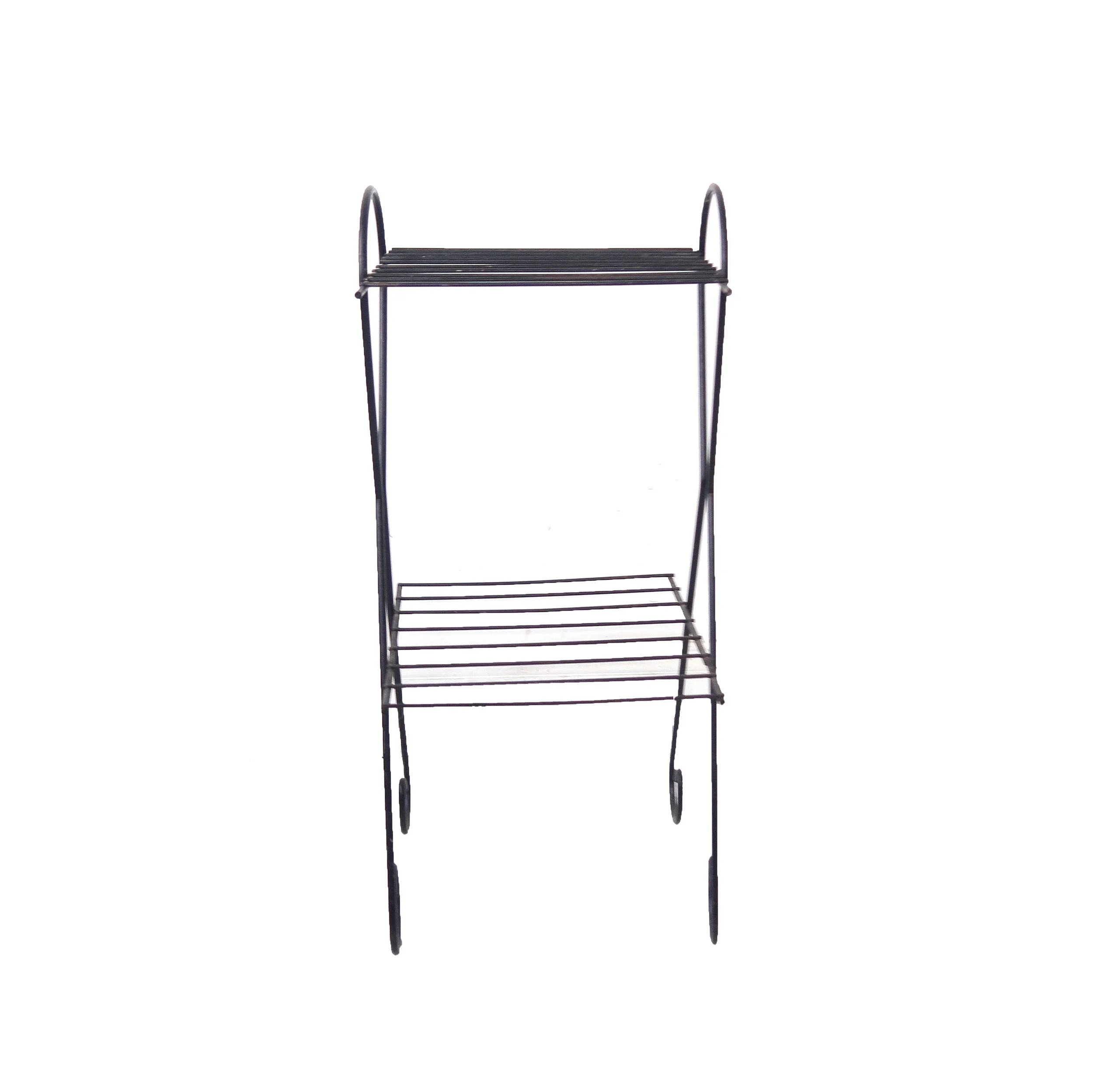 vintage black wire side table.jpg