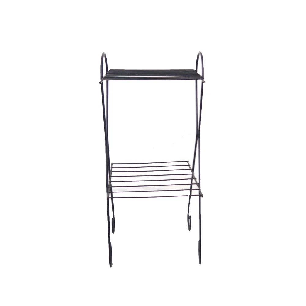 Products Vintage Mid Century Modern Black Metal Side Table At 1st Sight