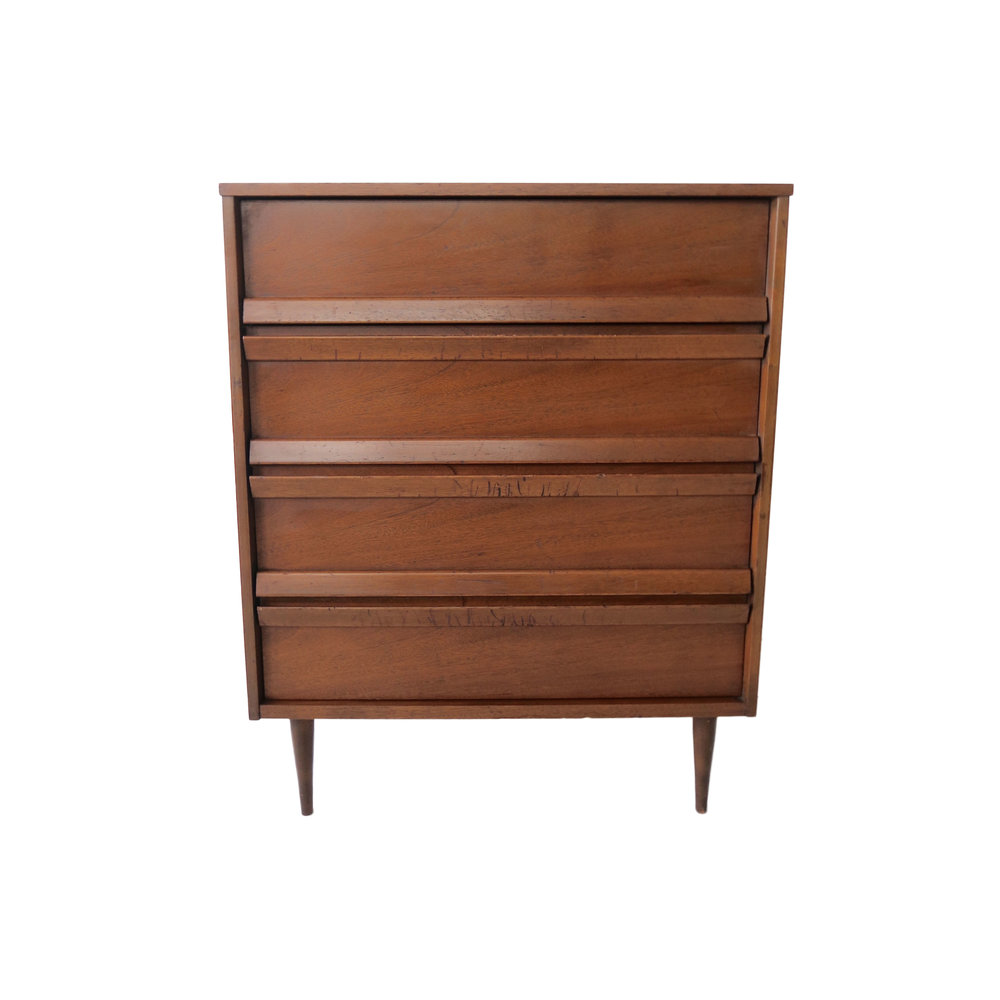Vintage 4 Drawer Mid Century Modern, Bassett Mid Century Modern Dresser