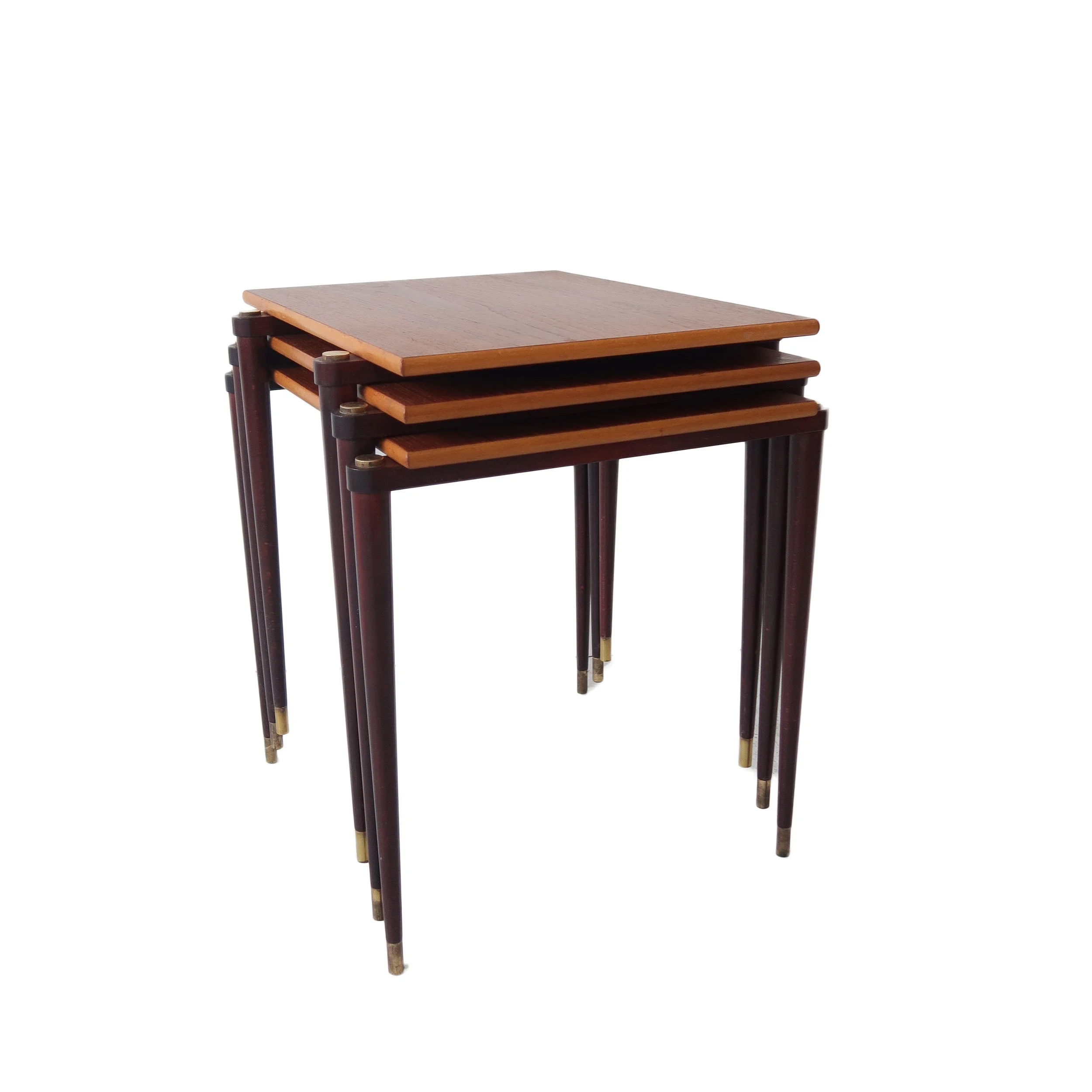 vintage mid century moder teak stacking tables.jpg